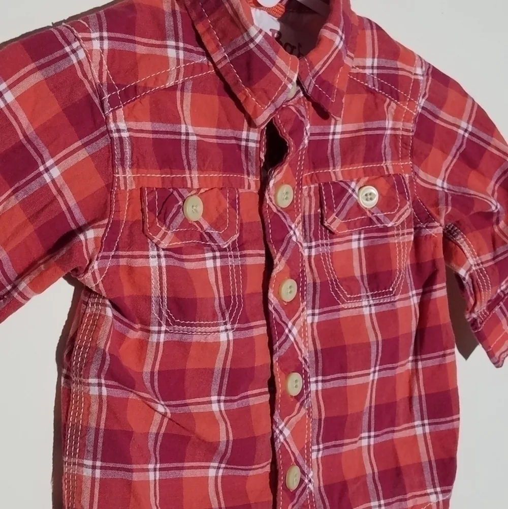 Oshkosh Genuine Kids Fall Button Down Polo 3m